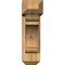 Ekena Millwork Olympic Craftsman Rough Sawn Bracket w/ Offset Brace, Western Red Cedar, 6"W x 20"D x 20"H BKT0604X20X20OLY04RWR - alternate 4